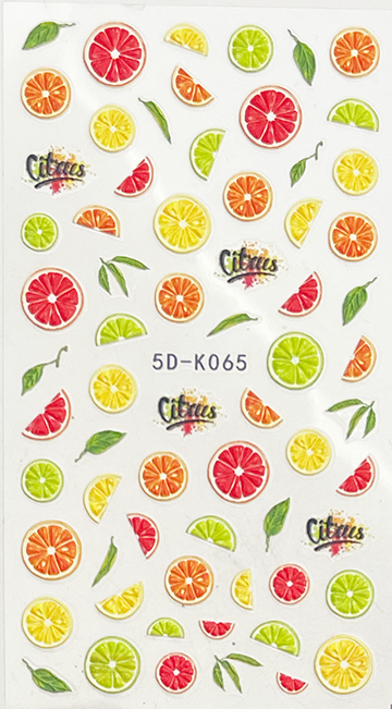 5D Textured Decals - Citrus