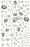 Painted Floral Roses F675 -  Thin Decals