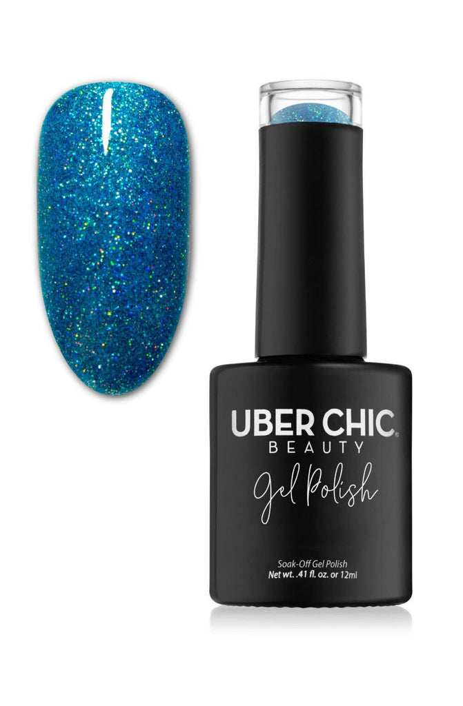 I'll Be Poolside - Glitter Gel Polish - Uber Chic 12ml