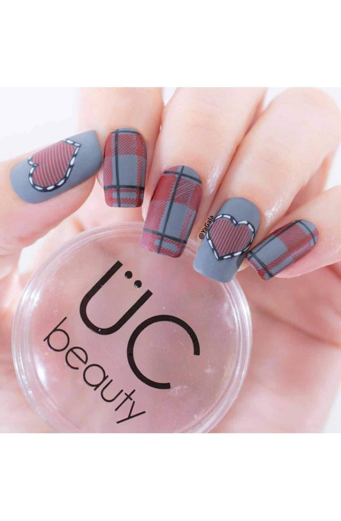 Pretty In Plaid 2 - Uber Chic Stamping Plate