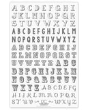 Alphabet - Special Edition Uber Chic Stamping Plate