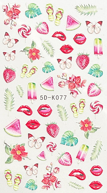 5D Textured Pasties - Strawberry K 077