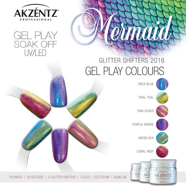 Purple Sirene Mermaid Shimmer  - Akzentz Gel Play UV/LED
