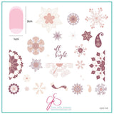 All Is Bright (CjS-C-59)  - CJS Medium Stamping Plate