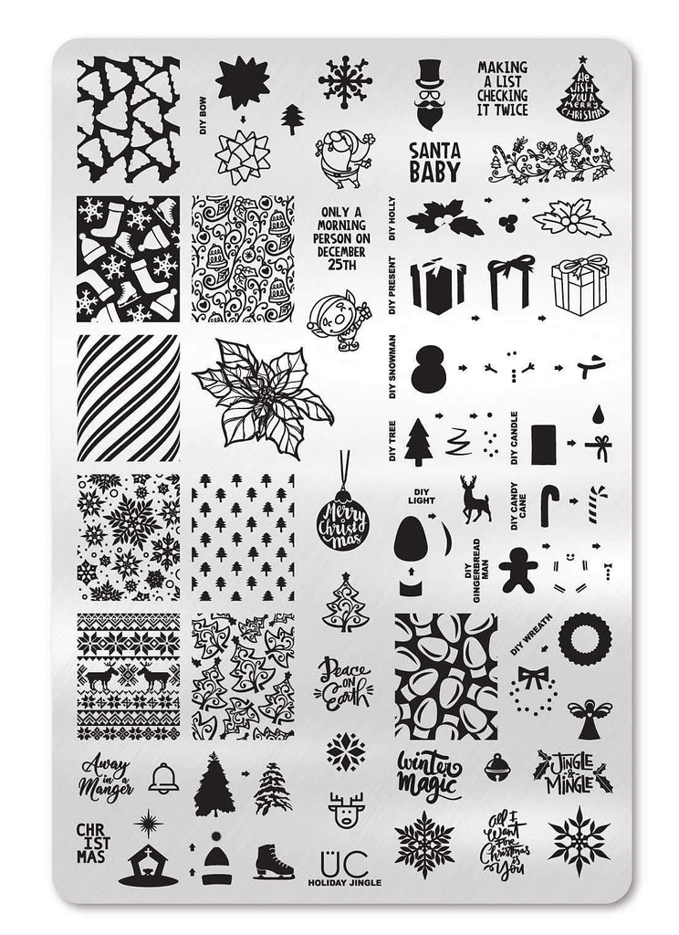Holiday Jingle - Uber Chic Stamping Plate