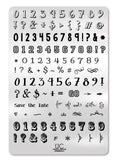 Numbers - Special Edition Uber Chic Stamping Plate