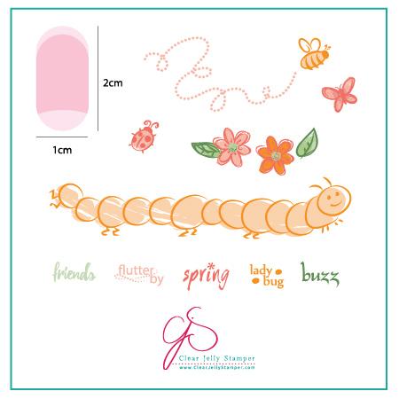Baby Bugs and Bees (CjS-10) - CJS Small Stamping Plate