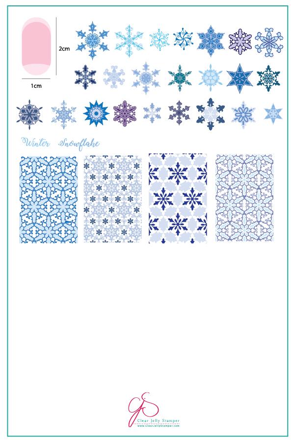 Frosted (CjS-144) - Clear Jelly Stamping Plate