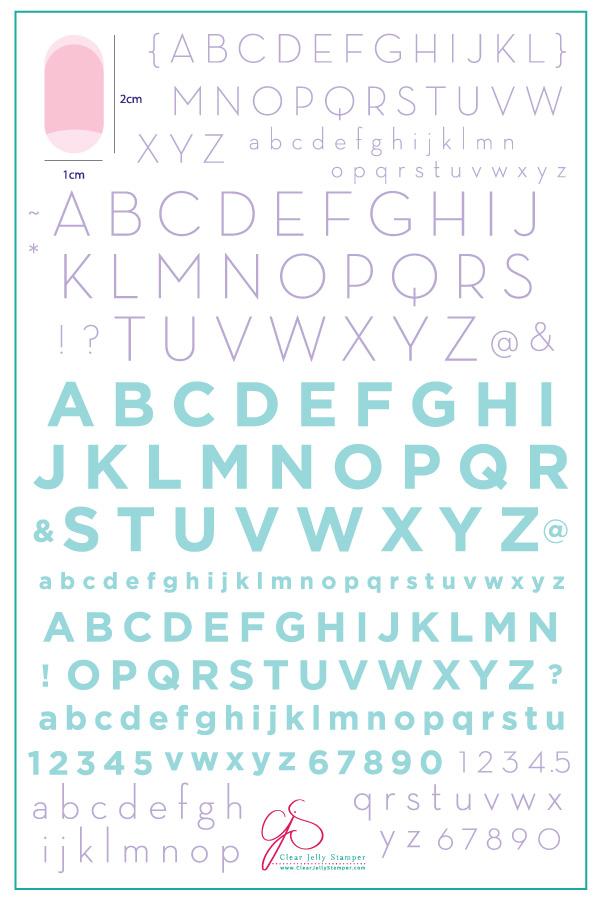 Alphabet Modern (CJS-42) - Clear Jelly Stamping Plate