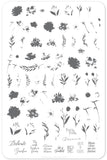 Watercolour Garden (CjS-81)  - Clear Jelly Stamping Plate