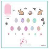 Peter Cottontails Easter Eggs  (CjSH-02) - CJS Small Stamping Plate
