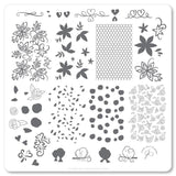 Lace & Floral (CjSV-25) -  Clear Jelly Stamping Plate