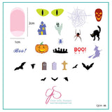 Halloween - Boo! (CjSH-06) - CJS Small Stamping Plate