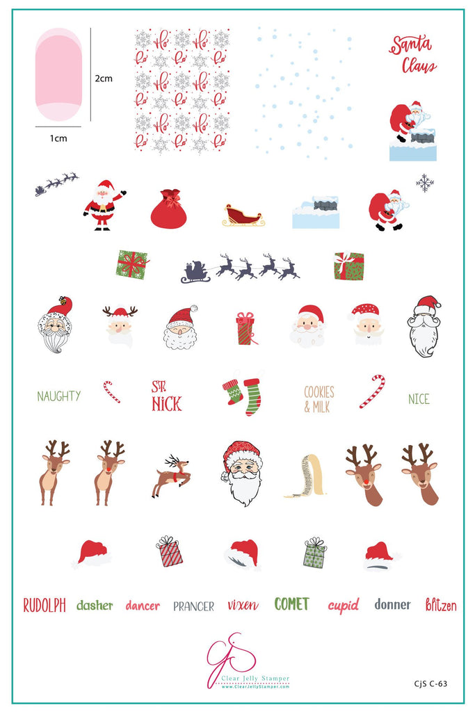Dear Santa (CjS C-63) - Clear Jelly Stamping Plate