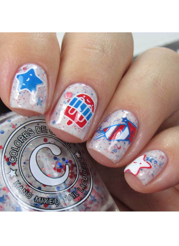 Fourth of July Kawaii - Uber Chic Mini Stamping Plate