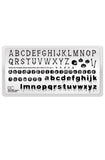 Creepy Cute Alphabet - Uber Chic Mini Stamping Plate