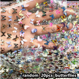 20 Piece Foil Sampler - Butterflies