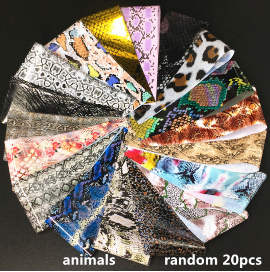 20 Piece Foil Sampler - Animal Prints