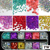 Glitter Kit Sets with 12 Different Glitters -  Party Holo Circles TW