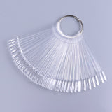 Clear Almond Shape Swatch Sticks on Metal Ring