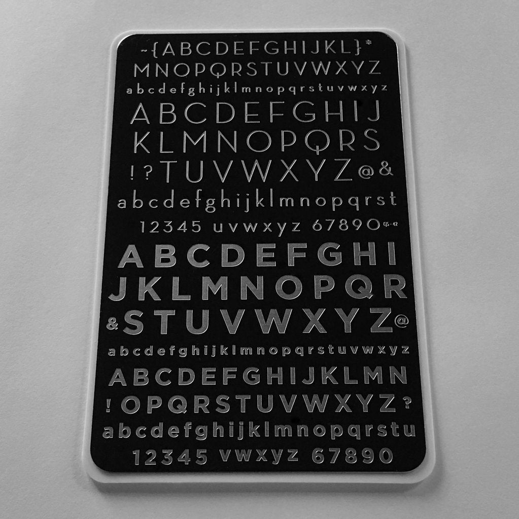 Alphabet Modern (CJS-42) - Clear Jelly Stamping Plate