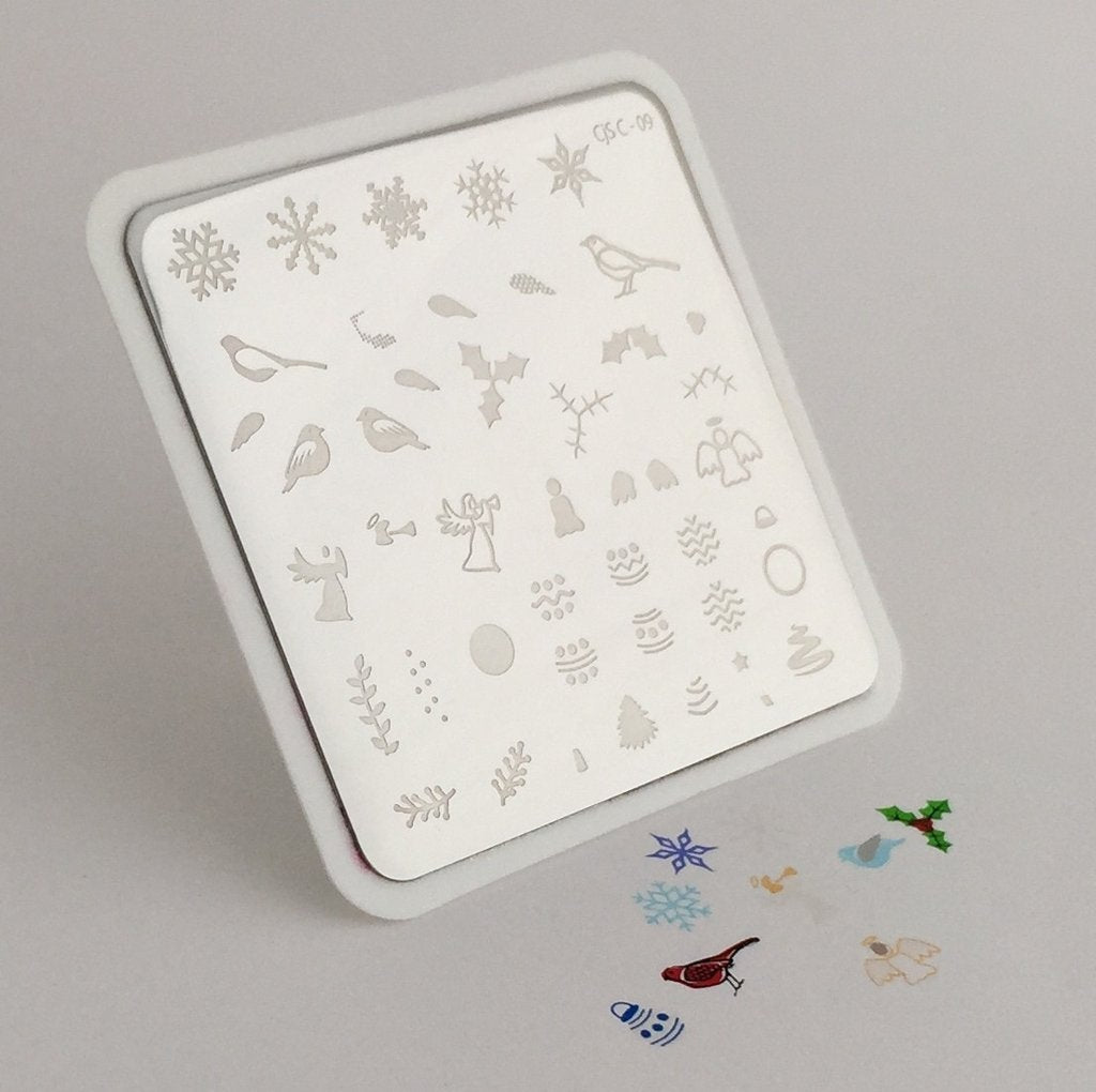 Angelic Christmas Wonderland (CjS-C09) - CJS Small Stamping Plate