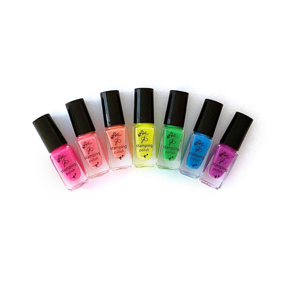 Neon Stamping Polish Kit (7 Colors)