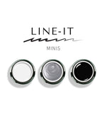 Classic Set of 3 Line-It Colors FULL Size Jars - Black, White & Aluminum Gel Play UV/LED