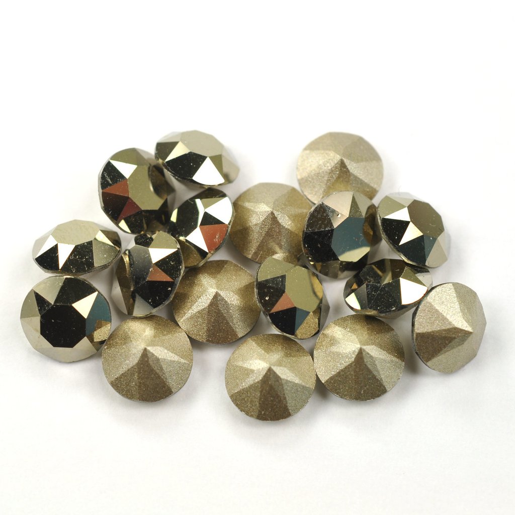 Pave Pack of Crystals - Swarovski® & Preciosa - Metallic Gold
