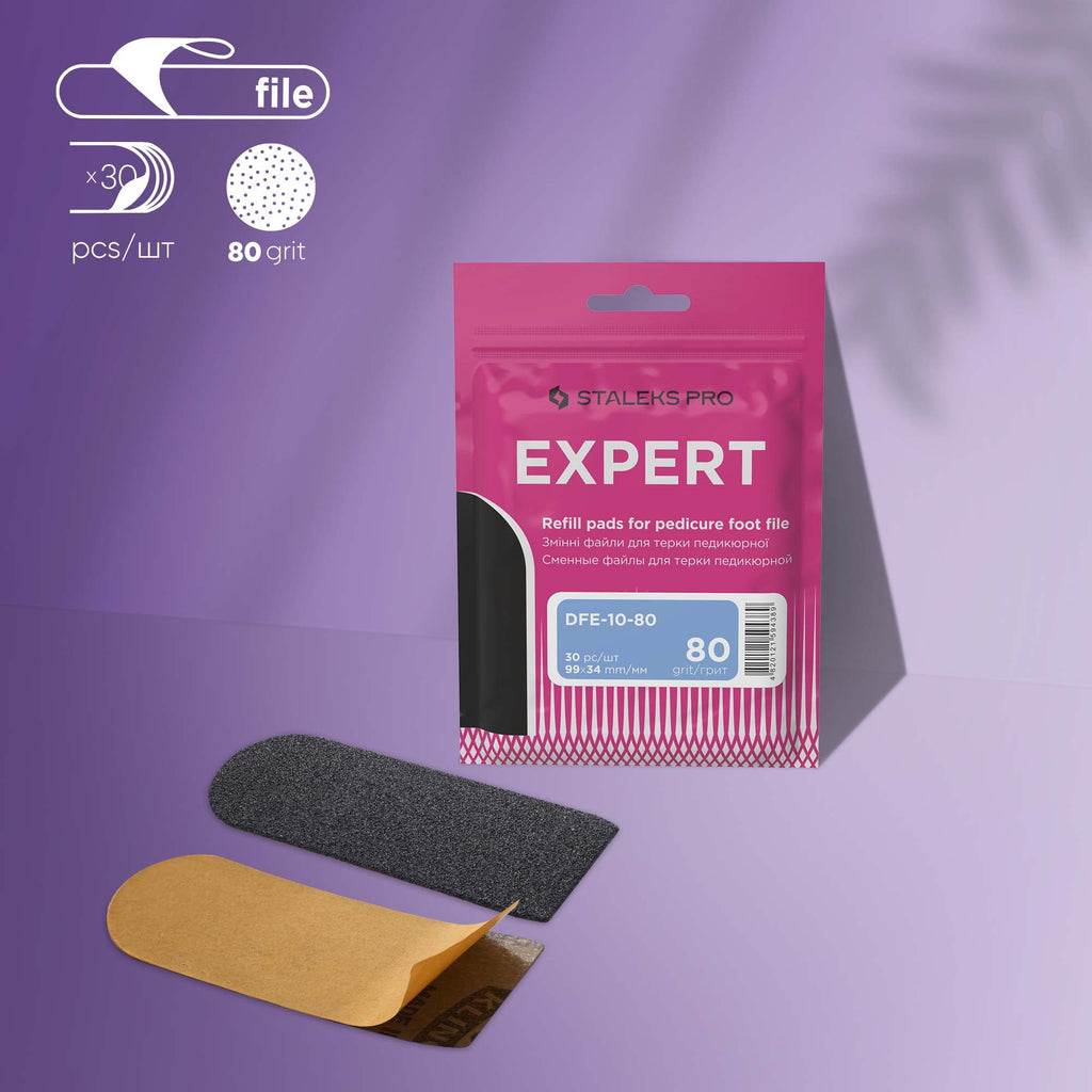 Pedicure Foot File & Silicon Carbide Pads PRO EXPERT 10
