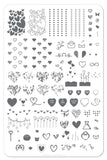 Show the Love (CjS V-05) - Clear Jelly Stamping Plate