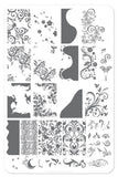 Sweet Swirls (CjS-48)  - Clear Jelly Stamping Plate