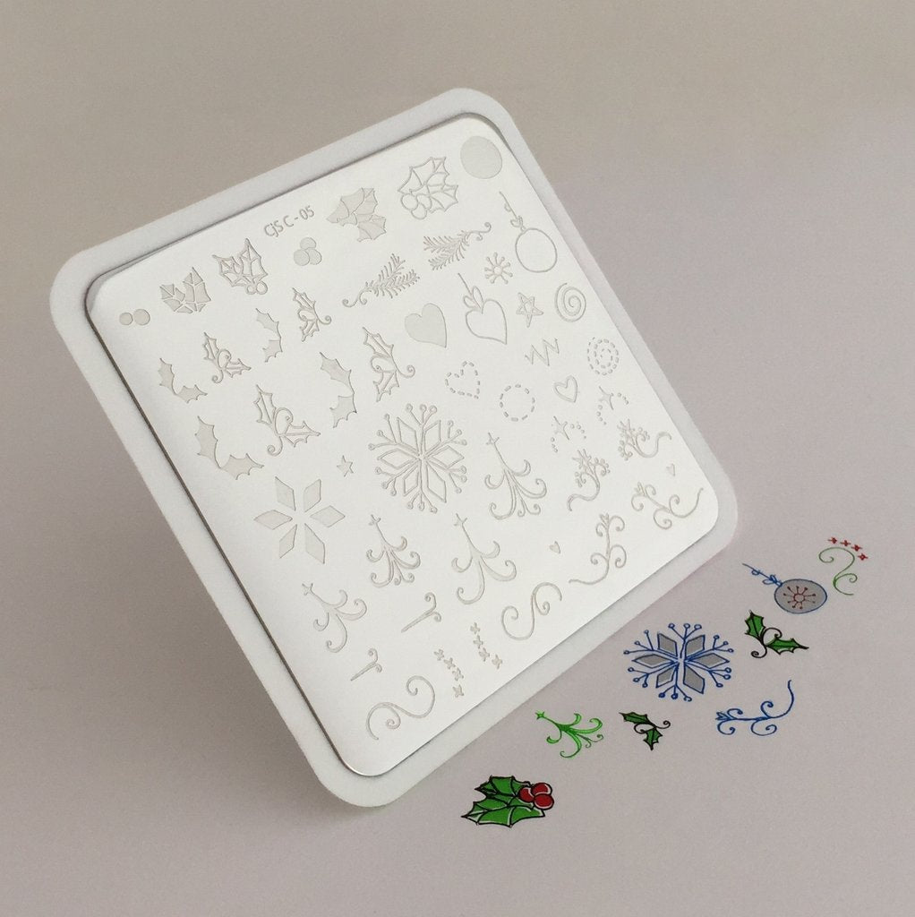 Wonderfully Winter (CjSC-05) - CJS Small Stamping Plate